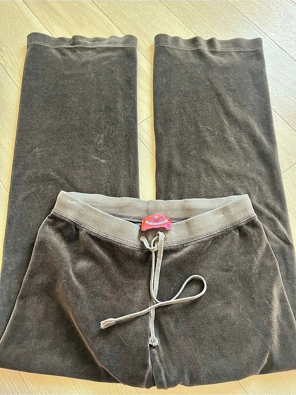 Juicy Couture Velour Flared Track Pants Black